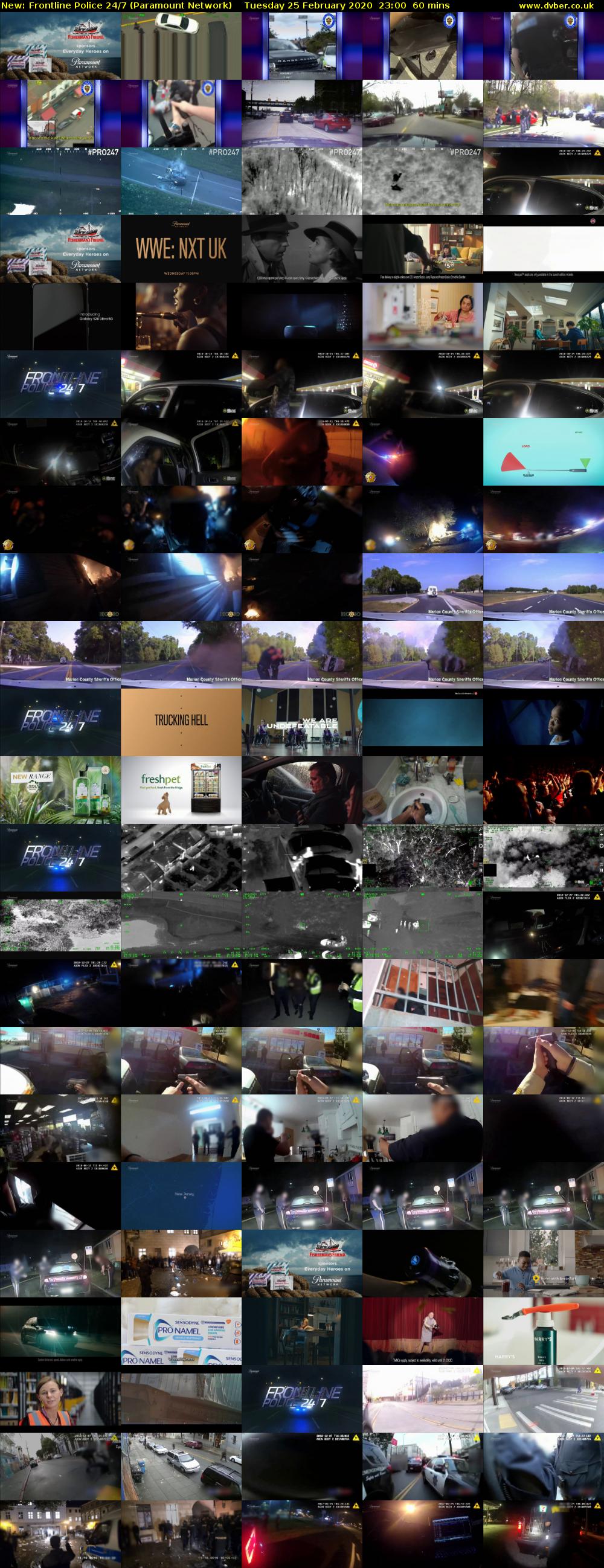 Frontline Police 24/7 (Paramount Network) Tuesday 25 February 2020 23:00 - 00:00