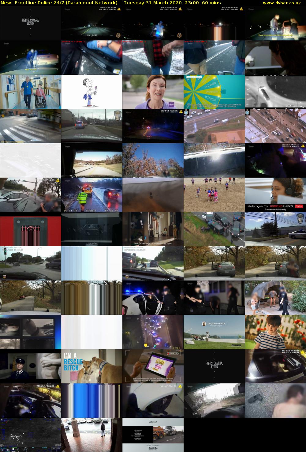 Frontline Police 24/7 (Paramount Network) Tuesday 31 March 2020 23:00 - 00:00