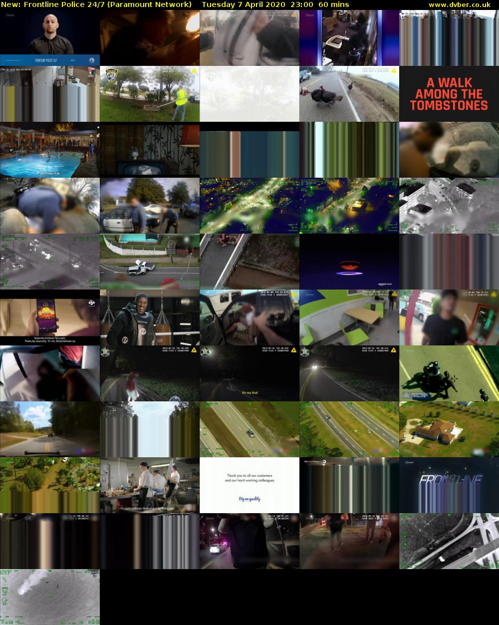 Frontline Police 24/7 (Paramount Network) Tuesday 7 April 2020 23:00 - 00:00