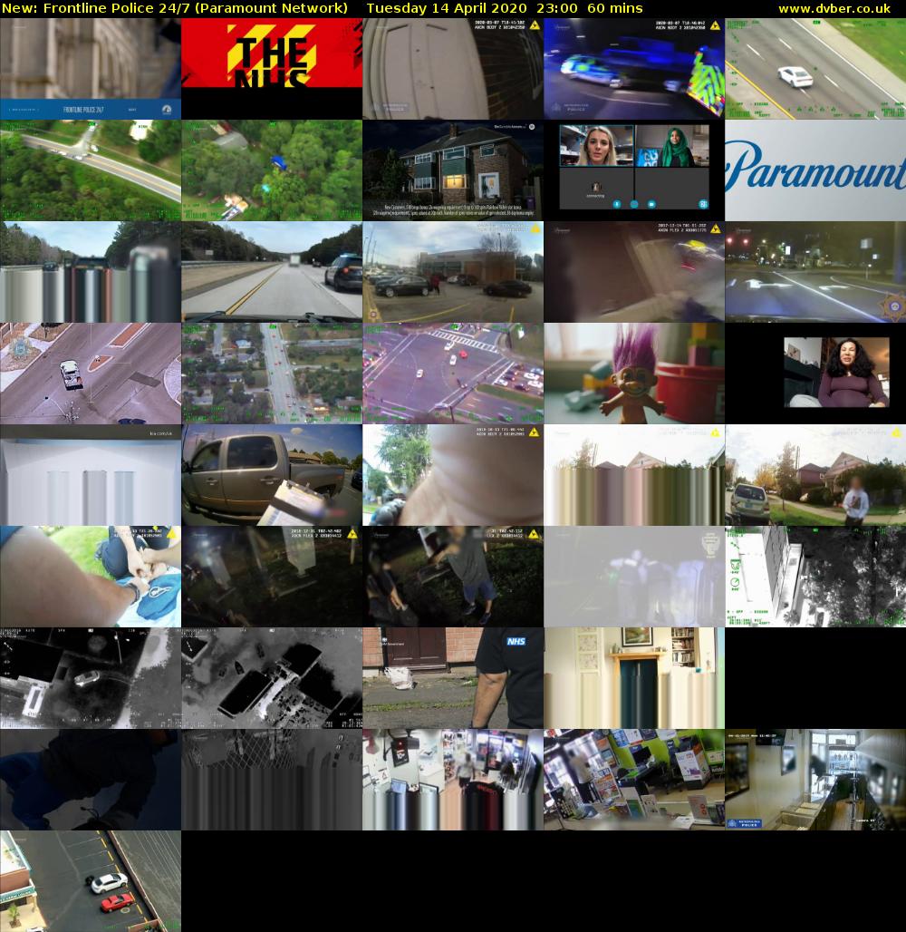 Frontline Police 24/7 (Paramount Network) Tuesday 14 April 2020 23:00 - 00:00