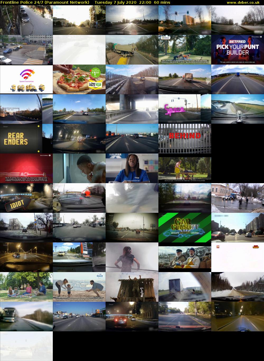 Frontline Police 24/7 (Paramount Network) Tuesday 7 July 2020 22:00 - 23:00