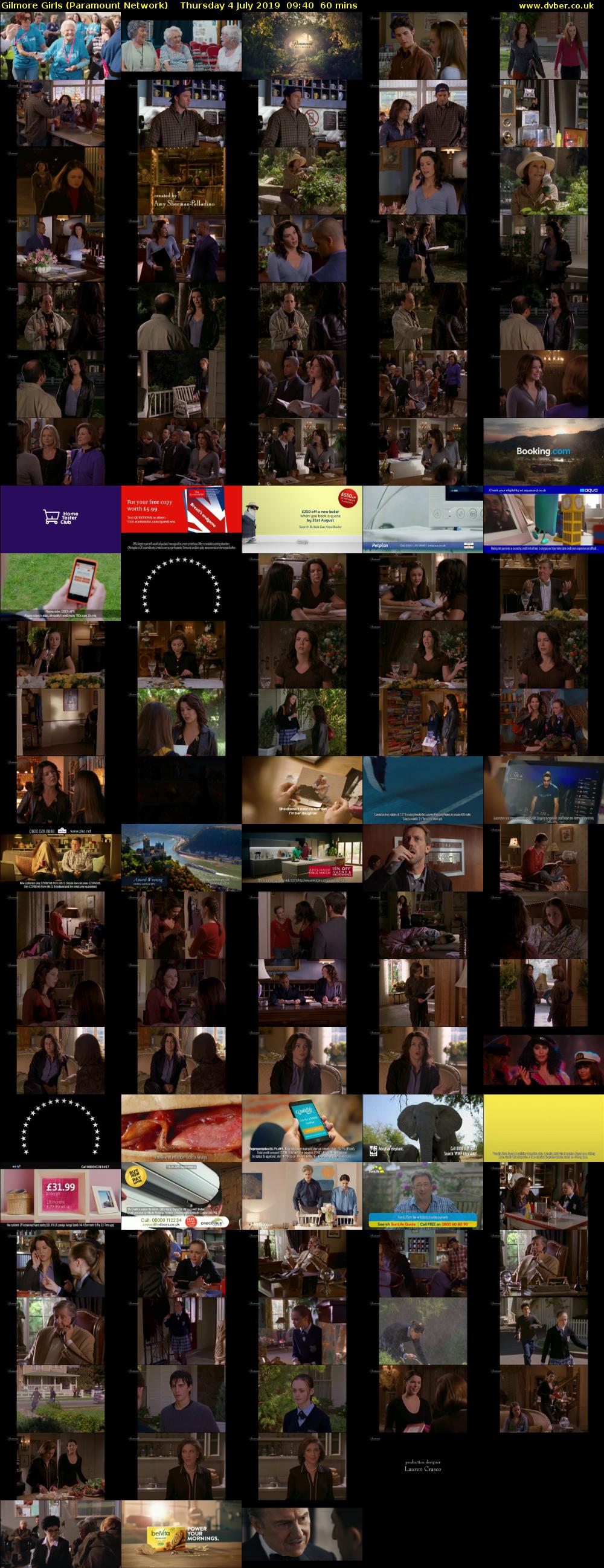 Gilmore Girls (Paramount Network) Thursday 4 July 2019 09:40 - 10:40