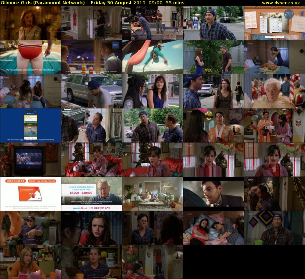 Gilmore Girls (Paramount Network) Friday 30 August 2019 09:00 - 09:55