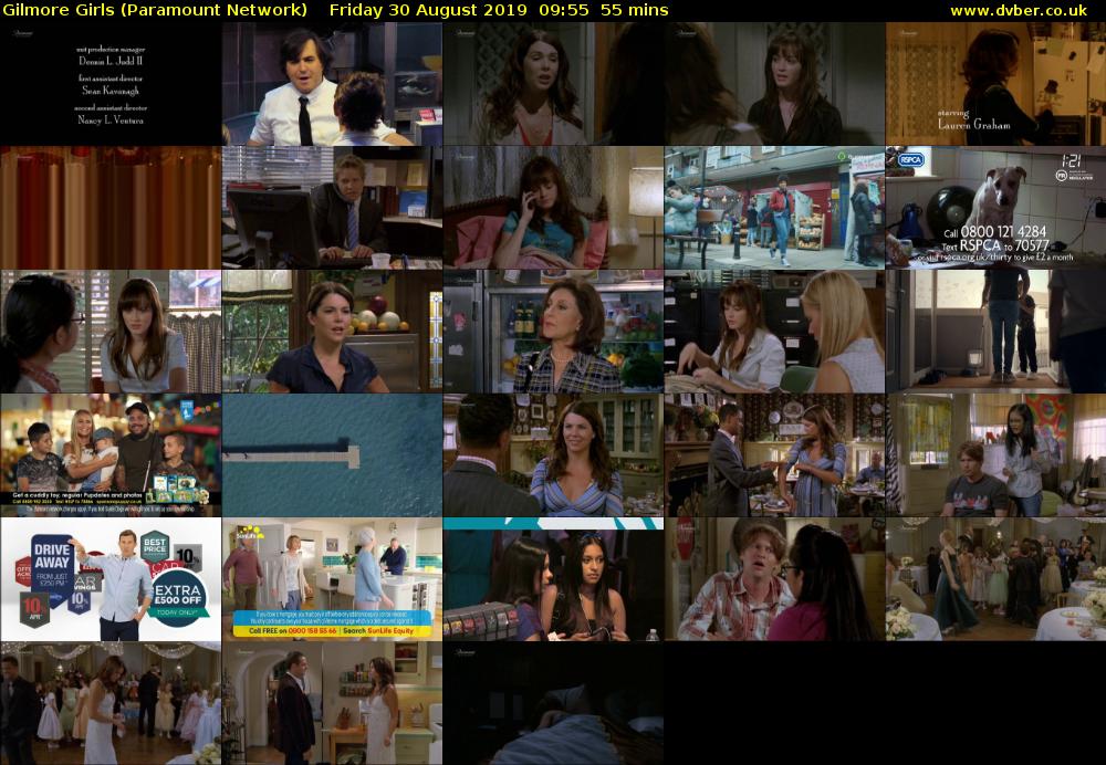 Gilmore Girls (Paramount Network) Friday 30 August 2019 09:55 - 10:50
