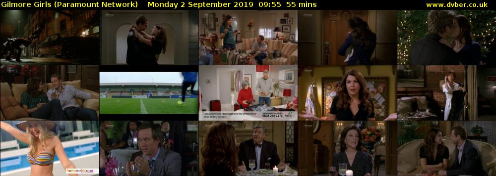 Gilmore Girls (Paramount Network) Monday 2 September 2019 09:55 - 10:50