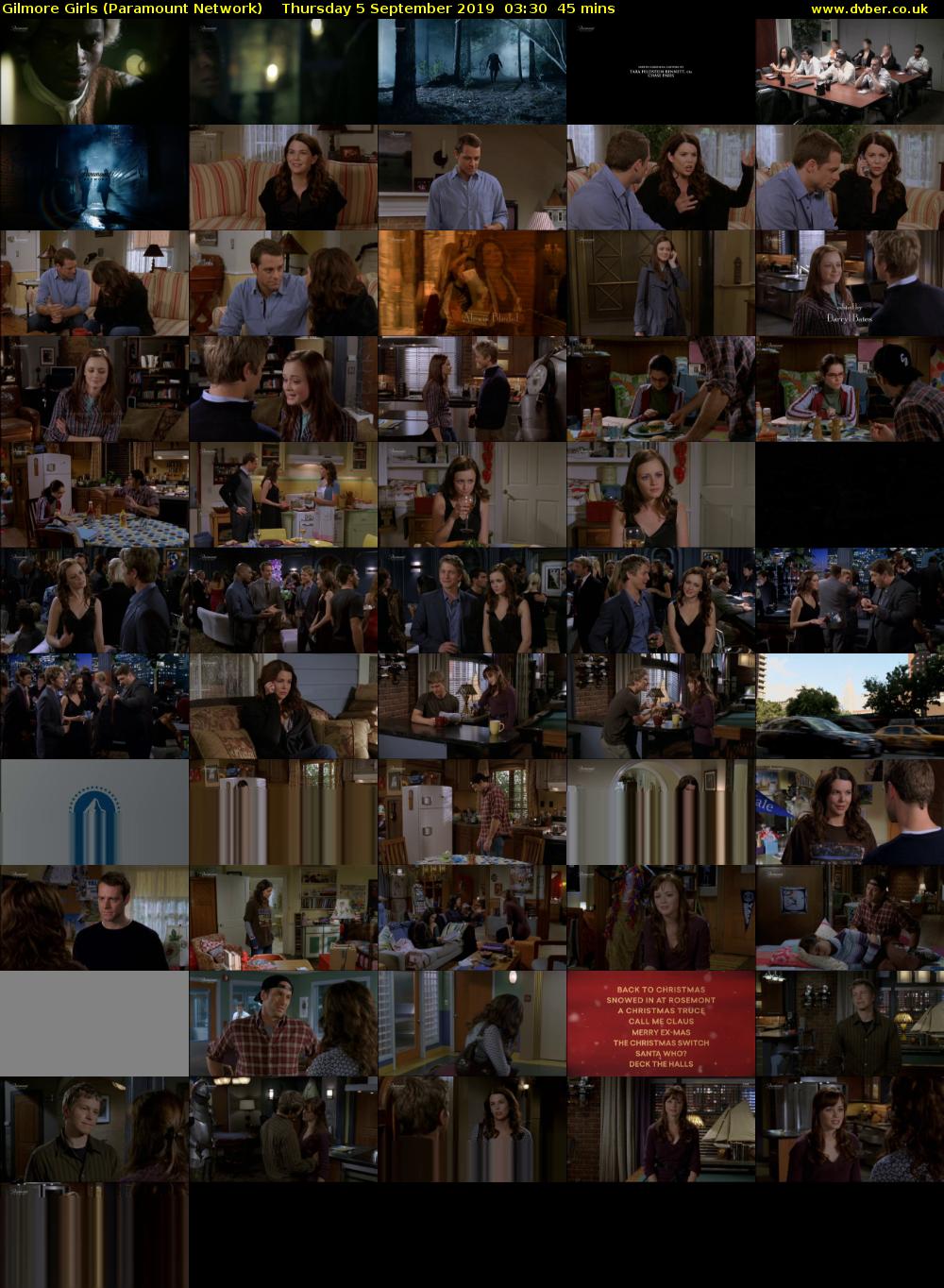 Gilmore Girls (Paramount Network) Thursday 5 September 2019 03:30 - 04:15
