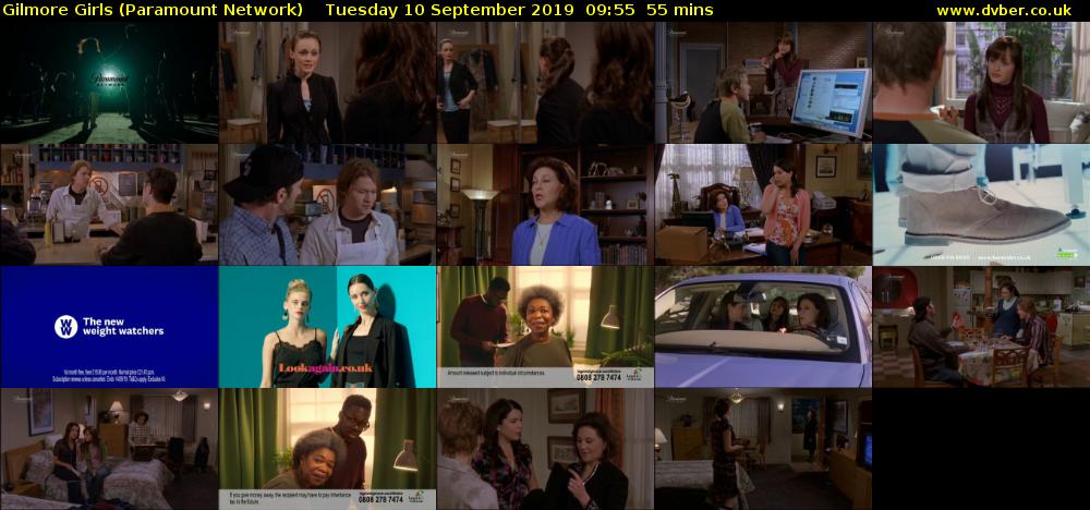 Gilmore Girls (Paramount Network) Tuesday 10 September 2019 09:55 - 10:50