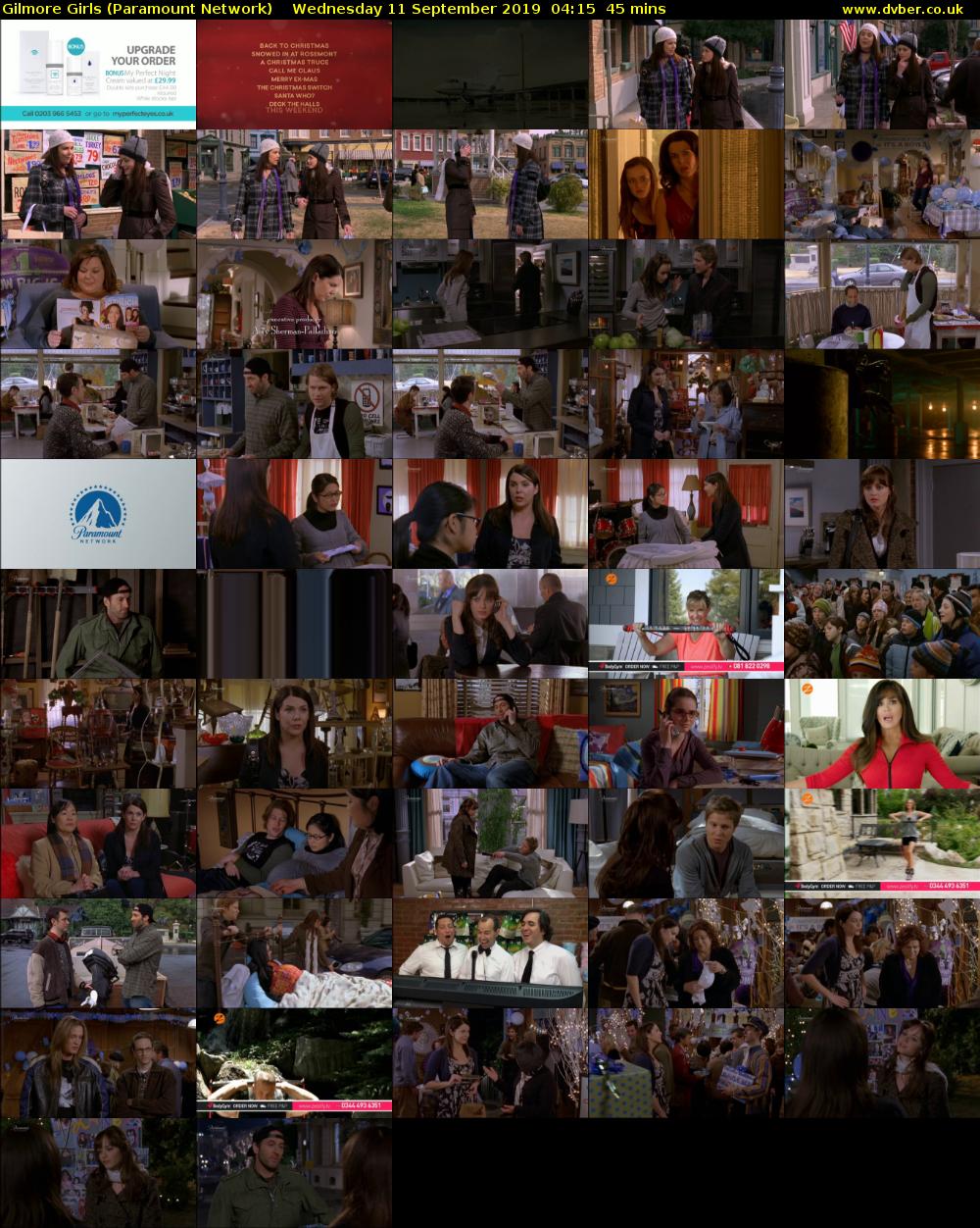 Gilmore Girls (Paramount Network) Wednesday 11 September 2019 04:15 - 05:00