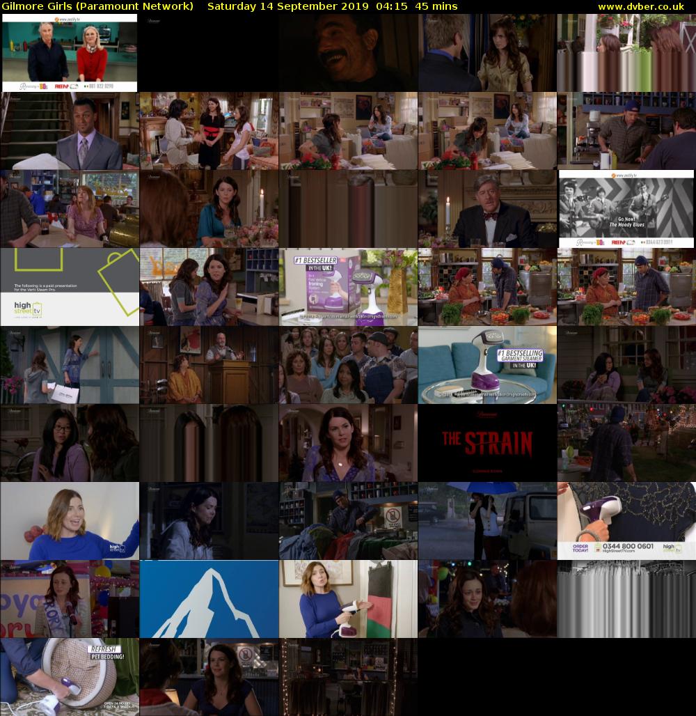 Gilmore Girls (Paramount Network) Saturday 14 September 2019 04:15 - 05:00