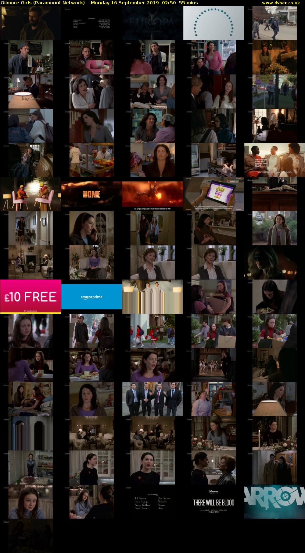 Gilmore Girls (Paramount Network) Monday 16 September 2019 02:50 - 03:45