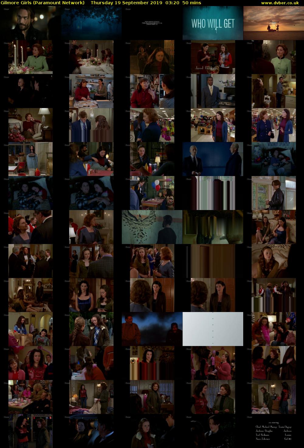 Gilmore Girls (Paramount Network) Thursday 19 September 2019 03:20 - 04:10