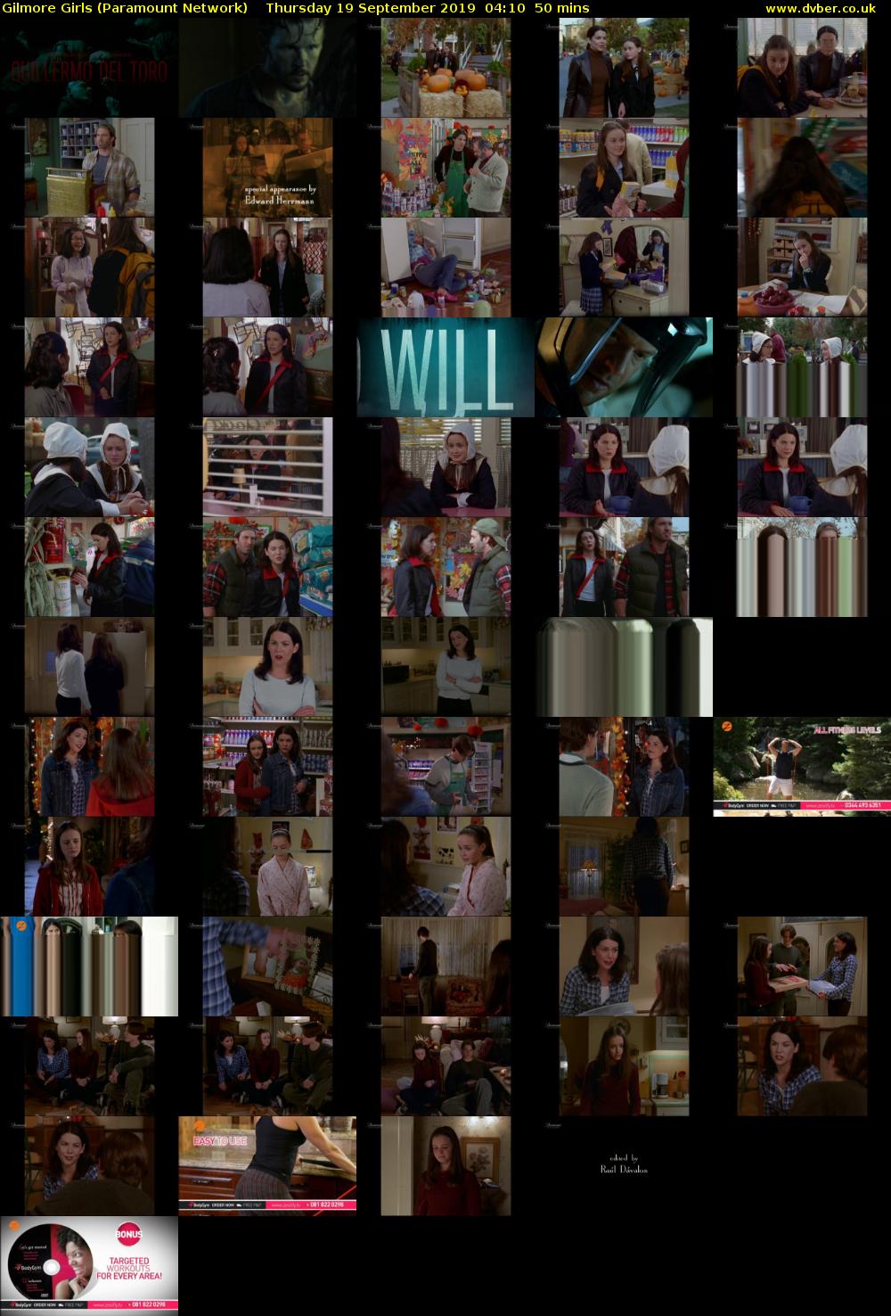 Gilmore Girls (Paramount Network) Thursday 19 September 2019 04:10 - 05:00