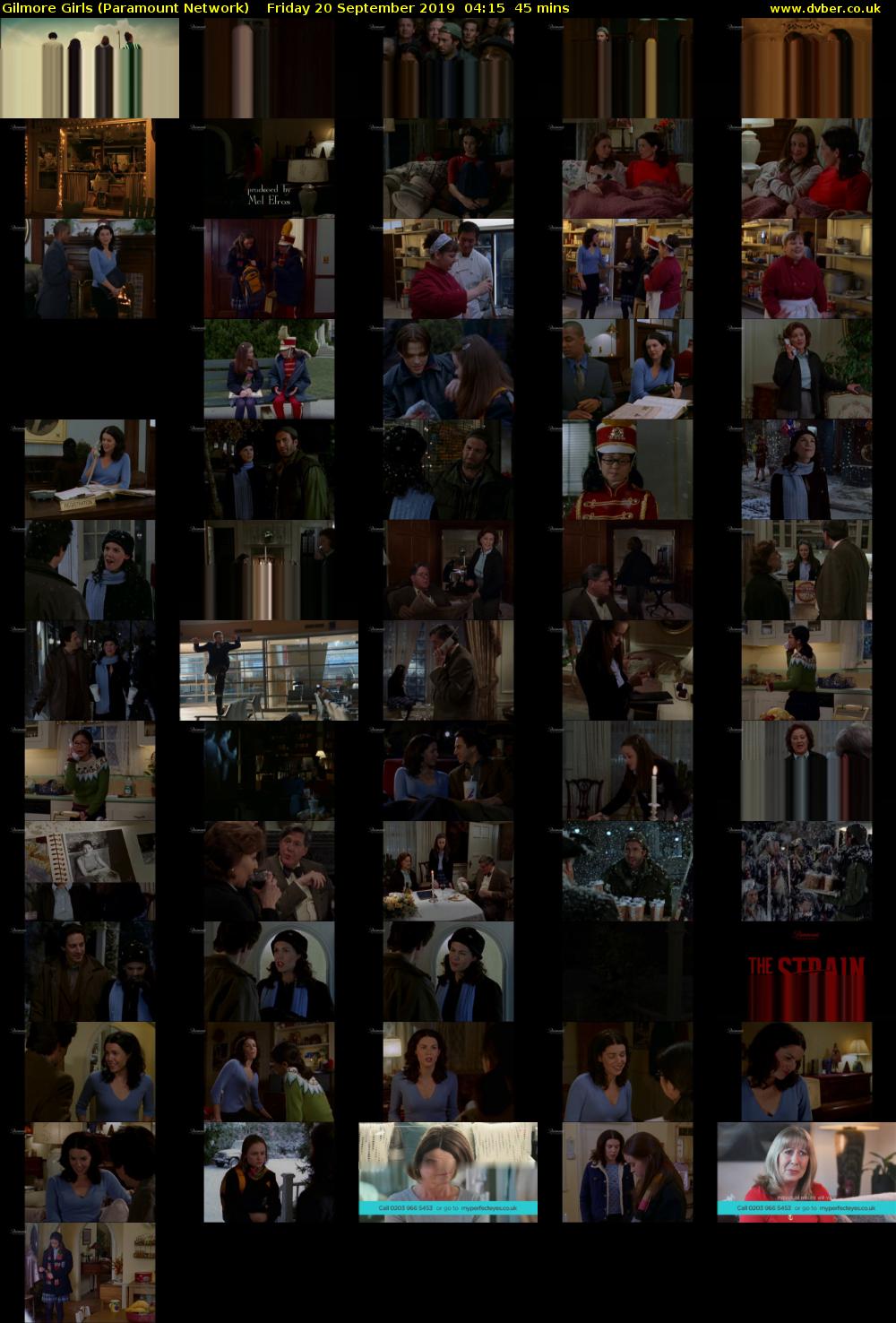 Gilmore Girls (Paramount Network) Friday 20 September 2019 04:15 - 05:00