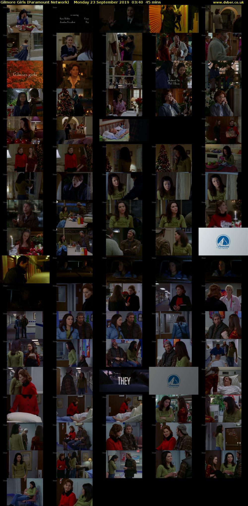 Gilmore Girls (Paramount Network) Monday 23 September 2019 03:40 - 04:25