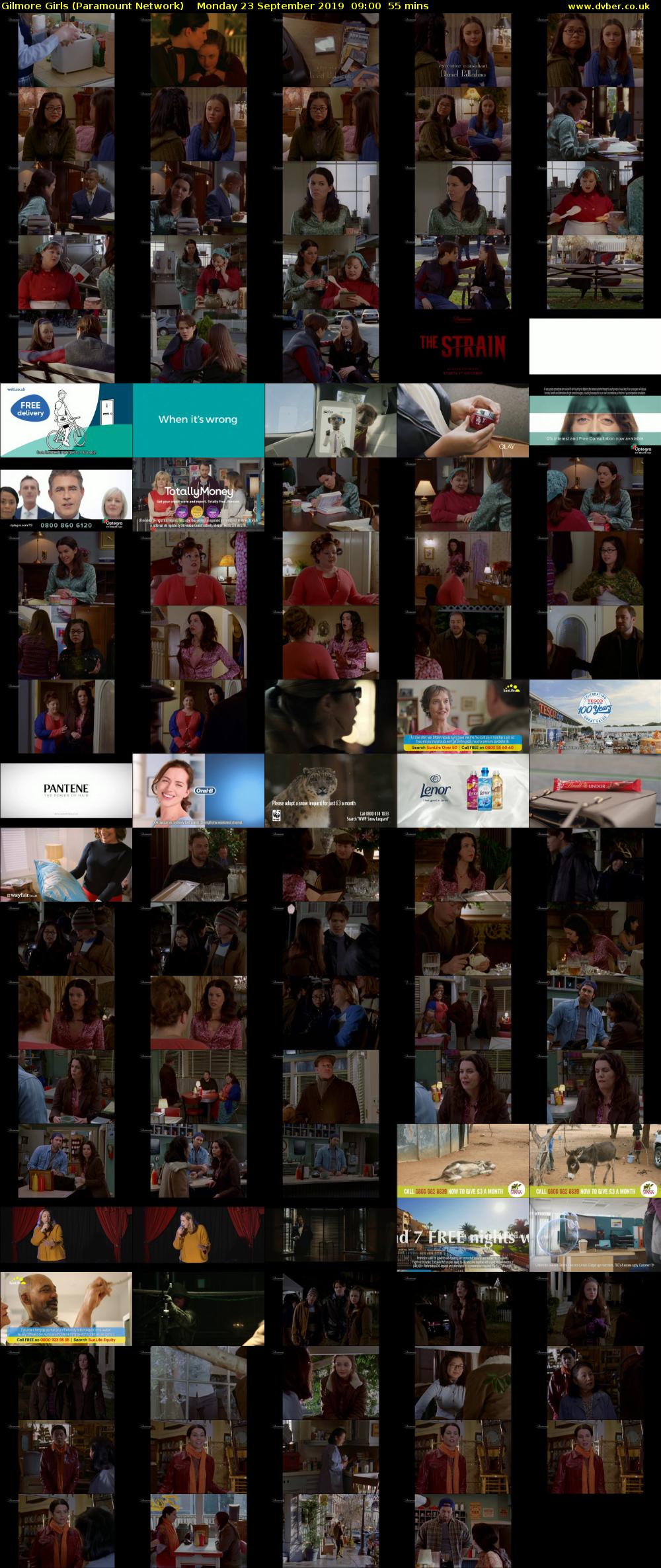 Gilmore Girls (Paramount Network) Monday 23 September 2019 09:00 - 09:55