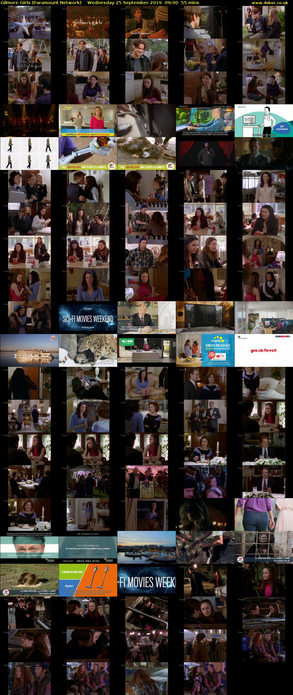 Gilmore Girls (Paramount Network) Wednesday 25 September 2019 09:00 - 09:55