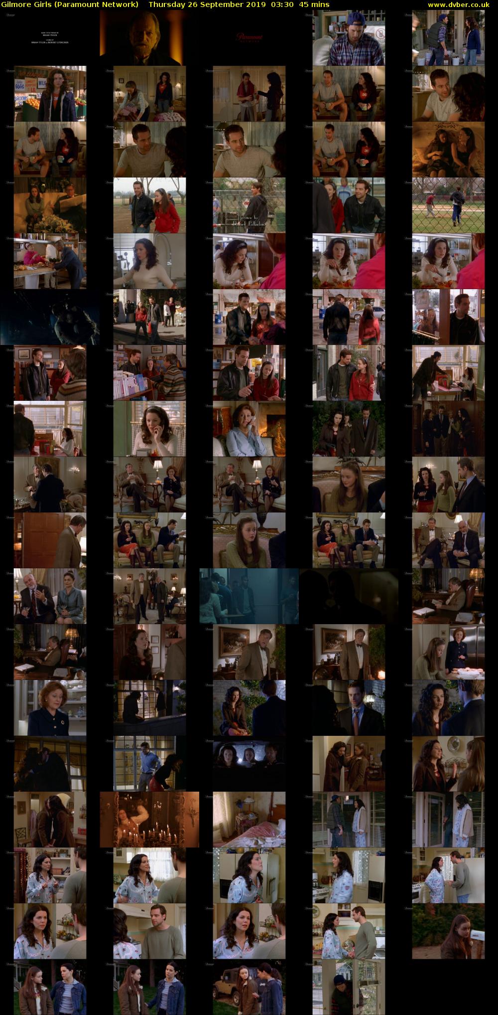 Gilmore Girls (Paramount Network) Thursday 26 September 2019 03:30 - 04:15