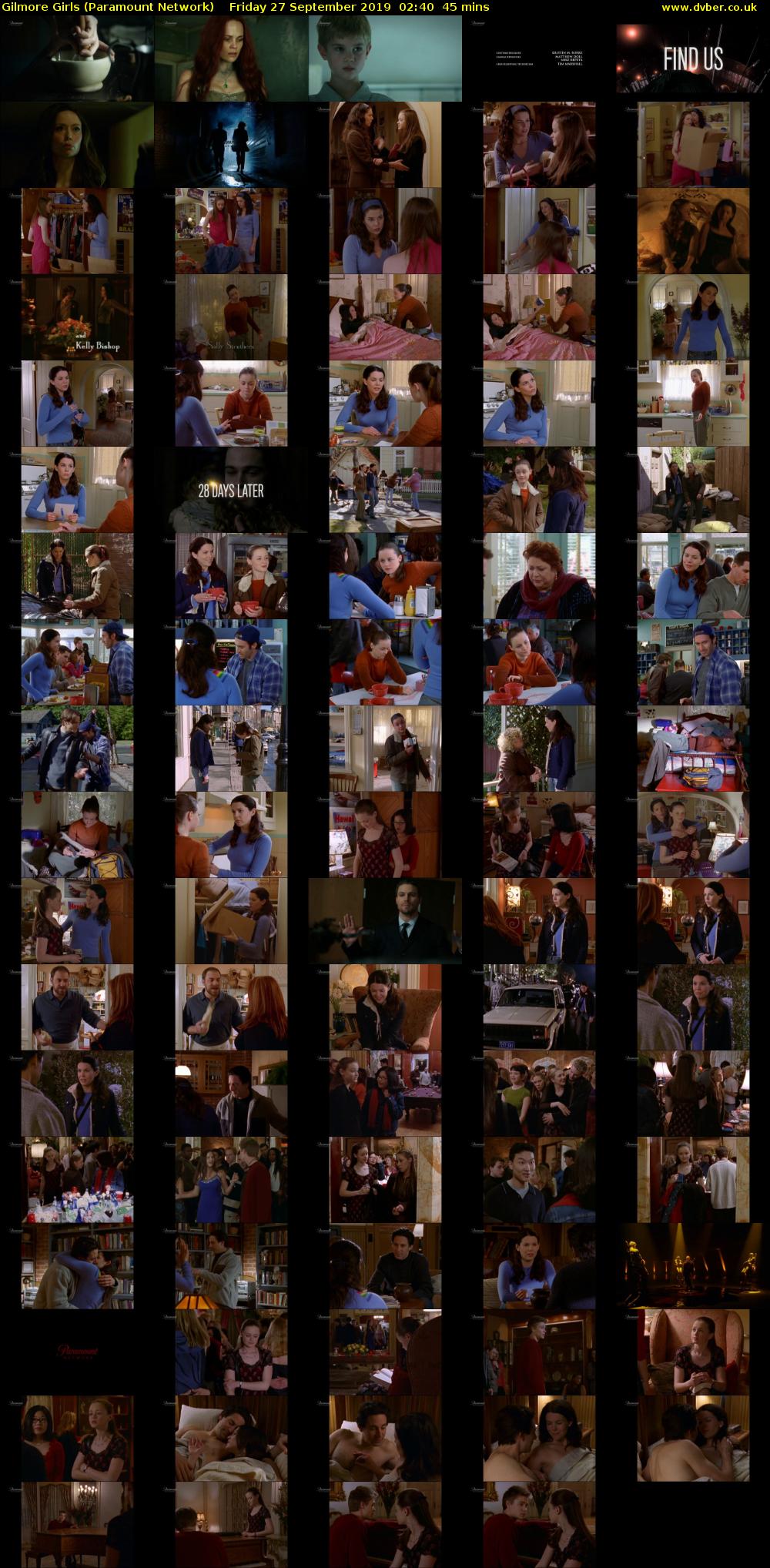 Gilmore Girls (Paramount Network) Friday 27 September 2019 02:40 - 03:25