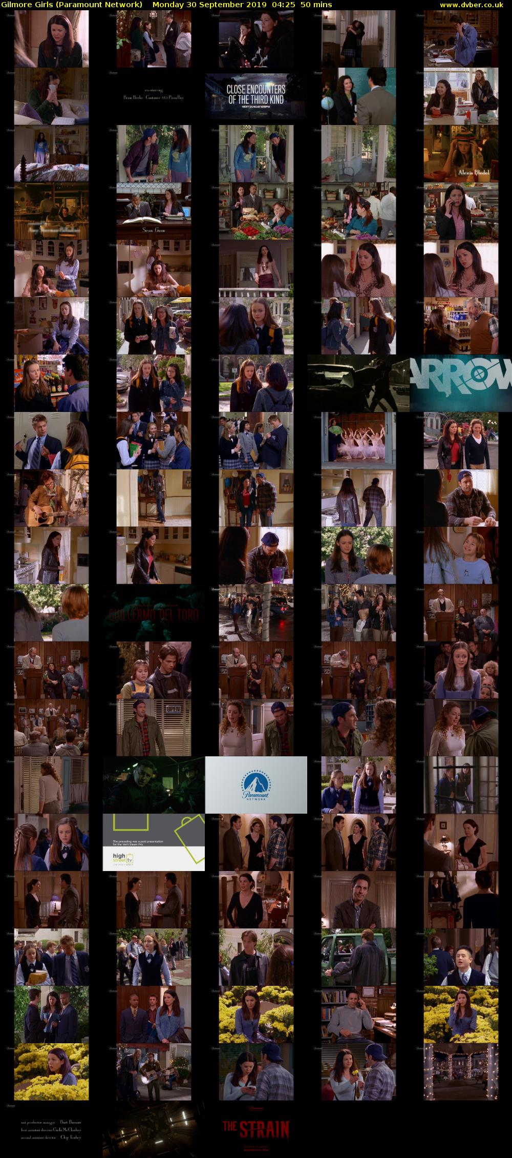 Gilmore Girls (Paramount Network) Monday 30 September 2019 04:25 - 05:15