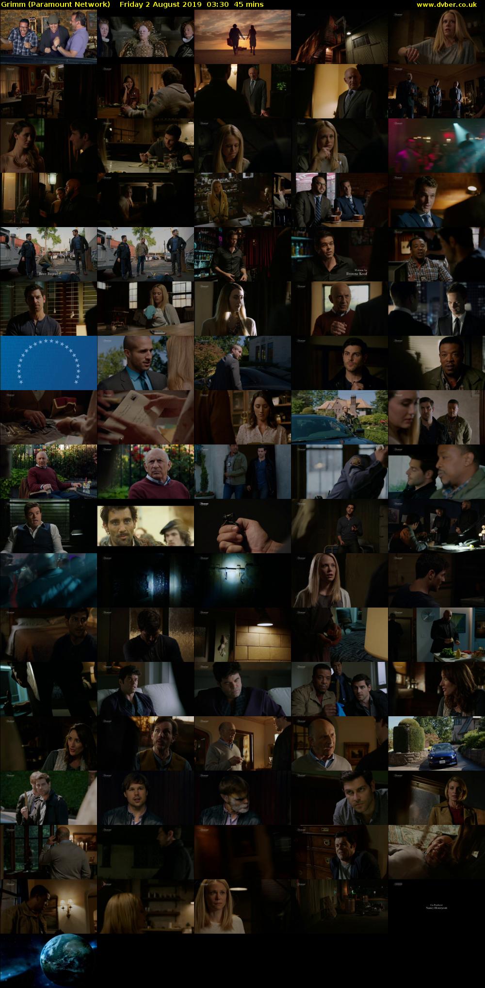 Grimm (Paramount Network) Friday 2 August 2019 03:30 - 04:15