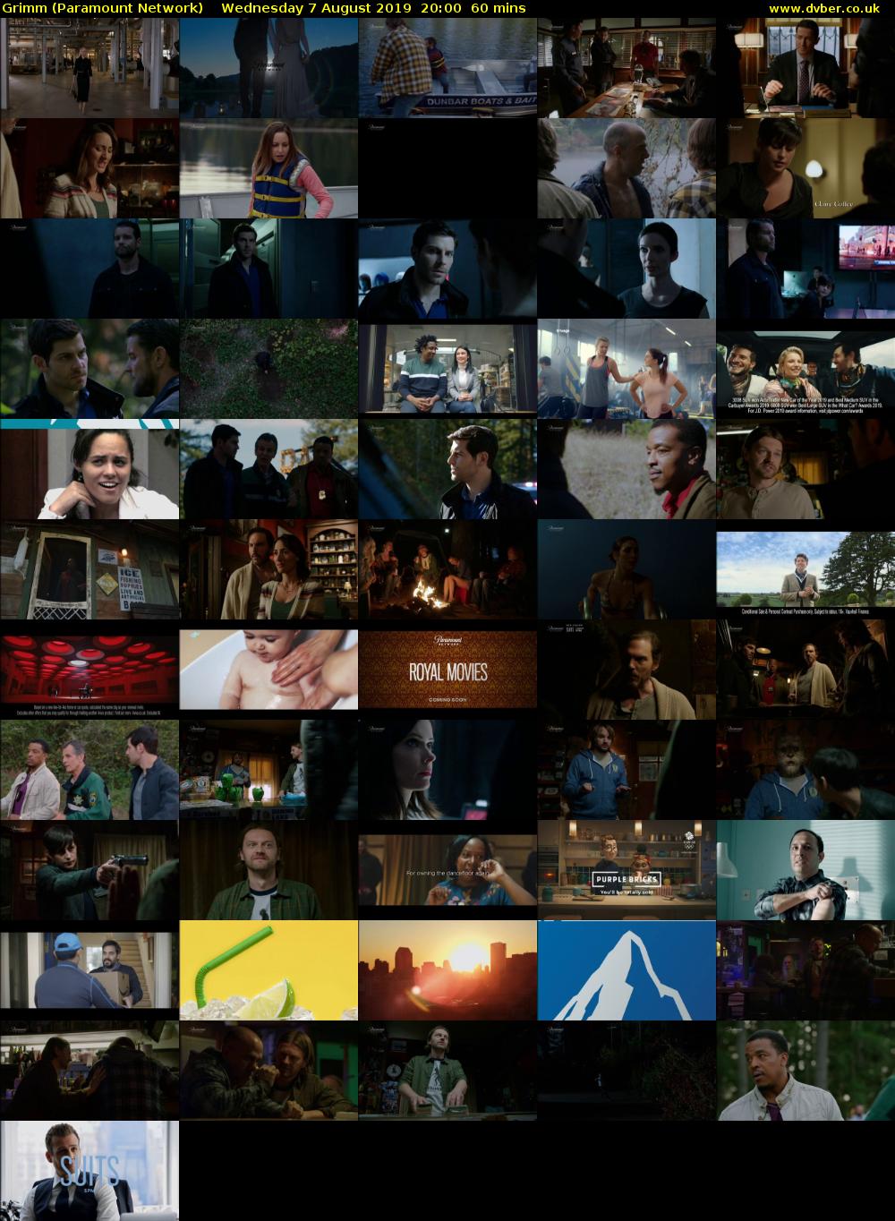 Grimm (Paramount Network) Wednesday 7 August 2019 20:00 - 21:00