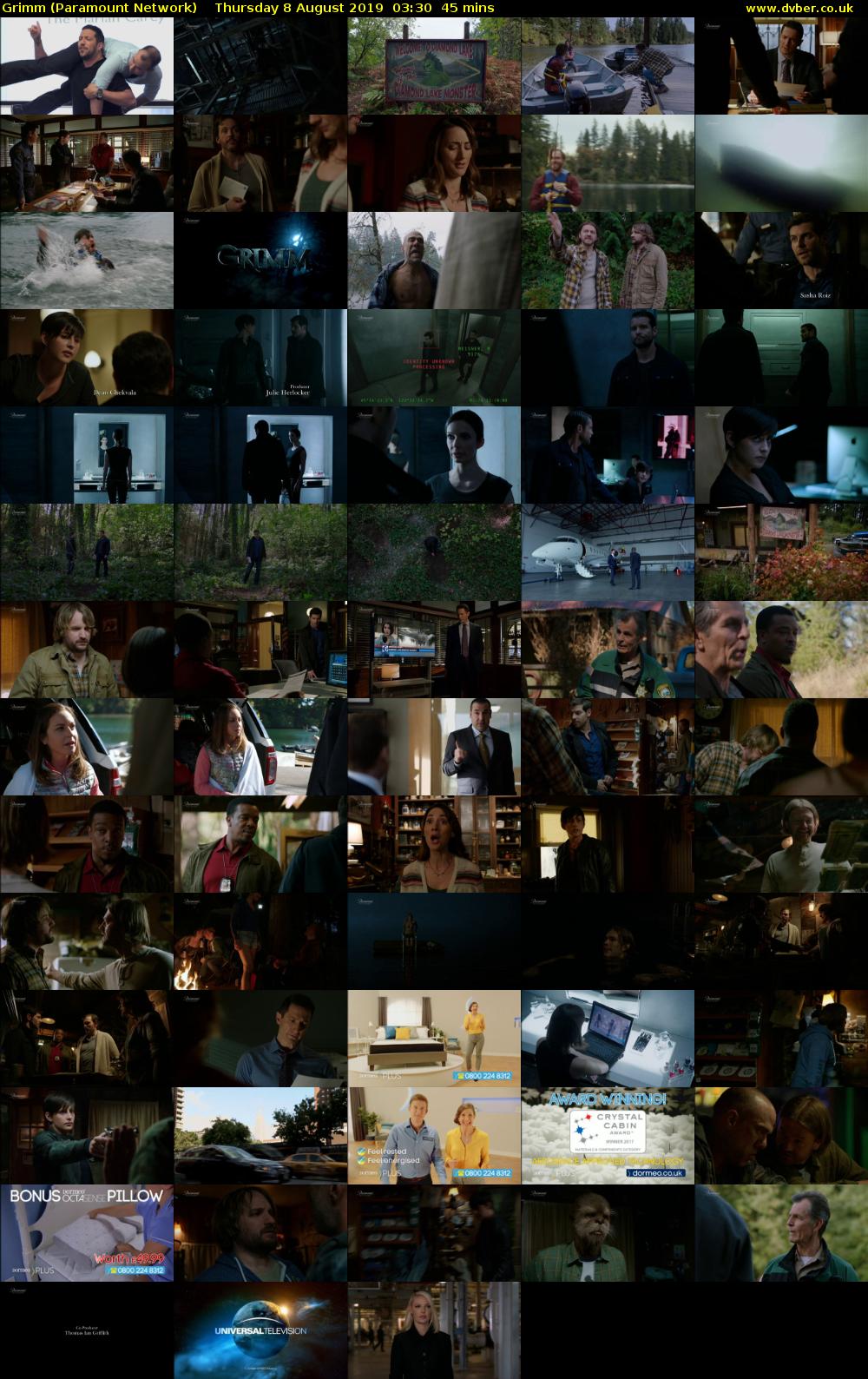 Grimm (Paramount Network) Thursday 8 August 2019 03:30 - 04:15