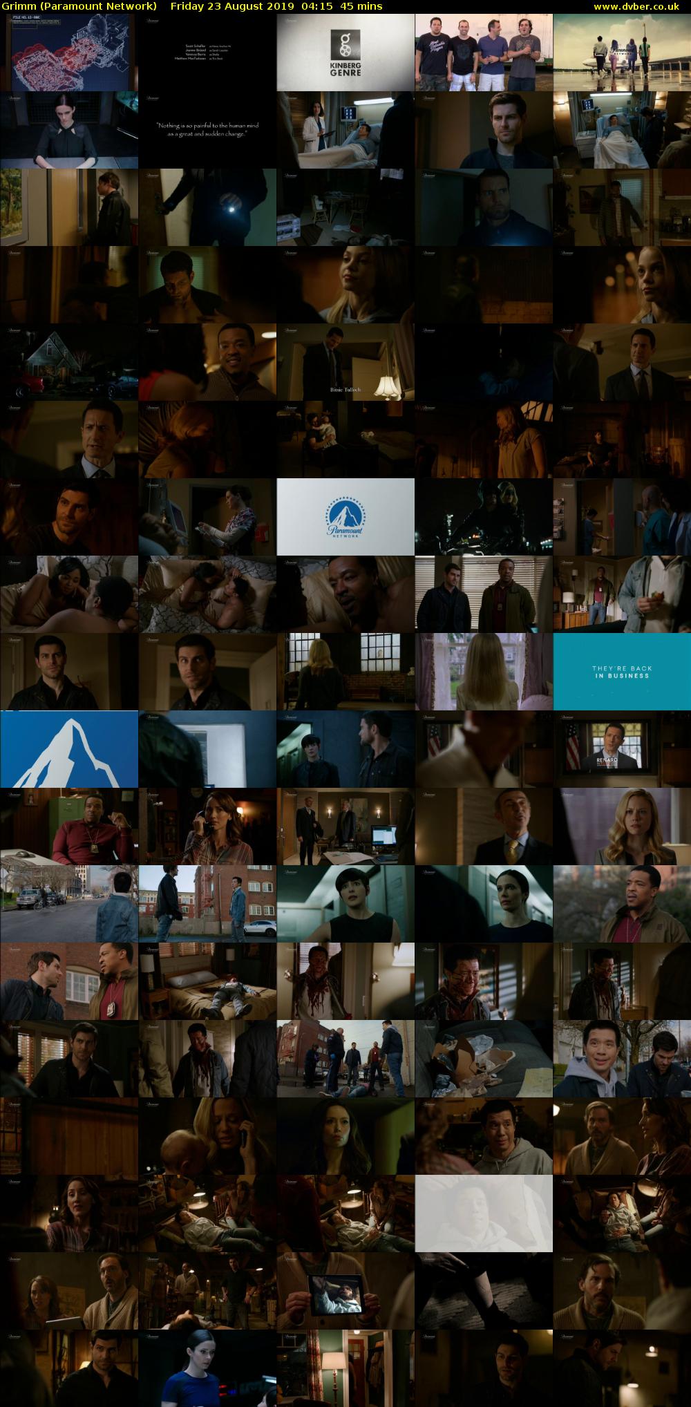 Grimm (Paramount Network) Friday 23 August 2019 04:15 - 05:00
