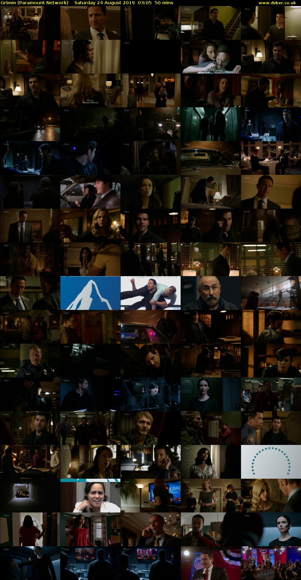 Grimm (Paramount Network) Saturday 24 August 2019 03:05 - 03:55