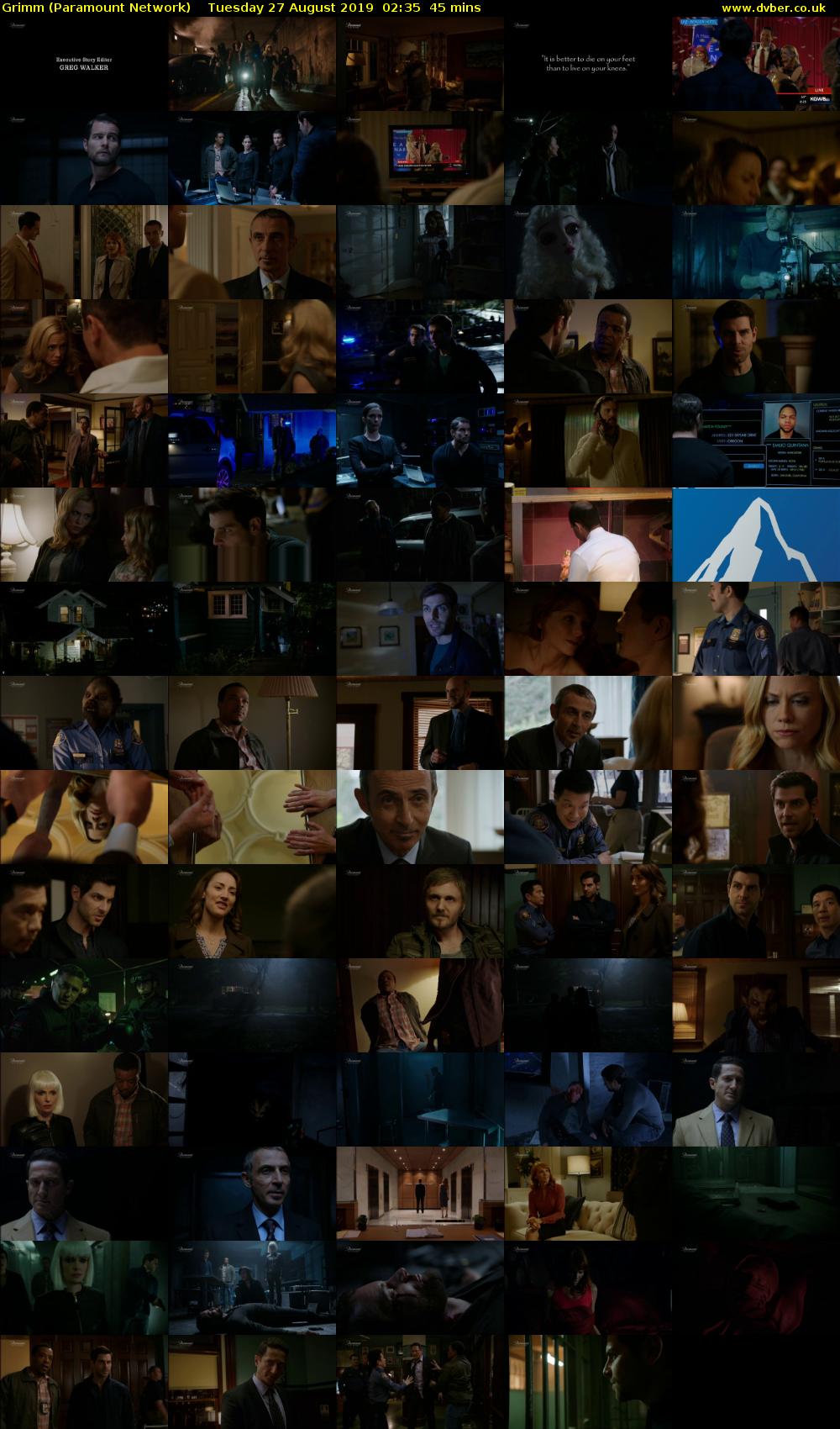 Grimm (Paramount Network) Tuesday 27 August 2019 02:35 - 03:20