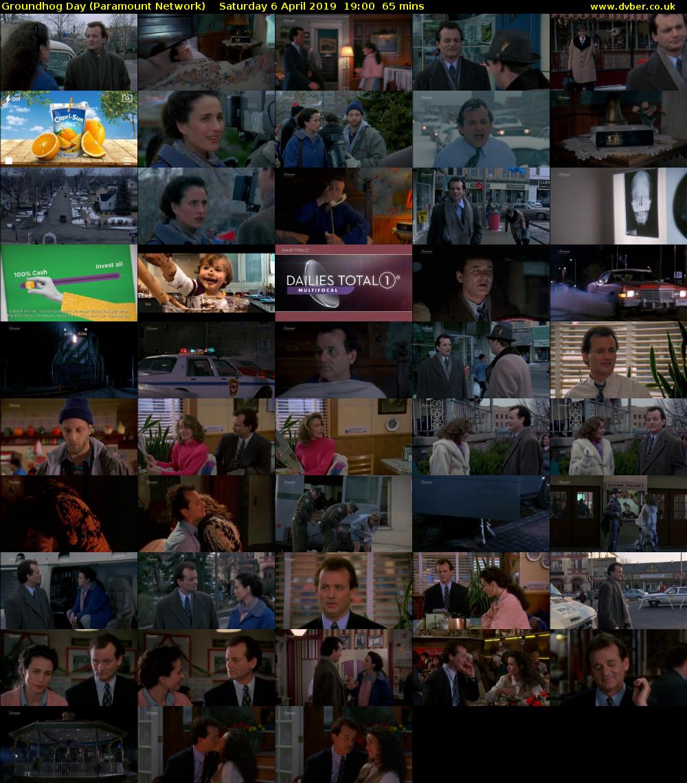 Groundhog Day (Paramount Network) Saturday 6 April 2019 19:00 - 20:05