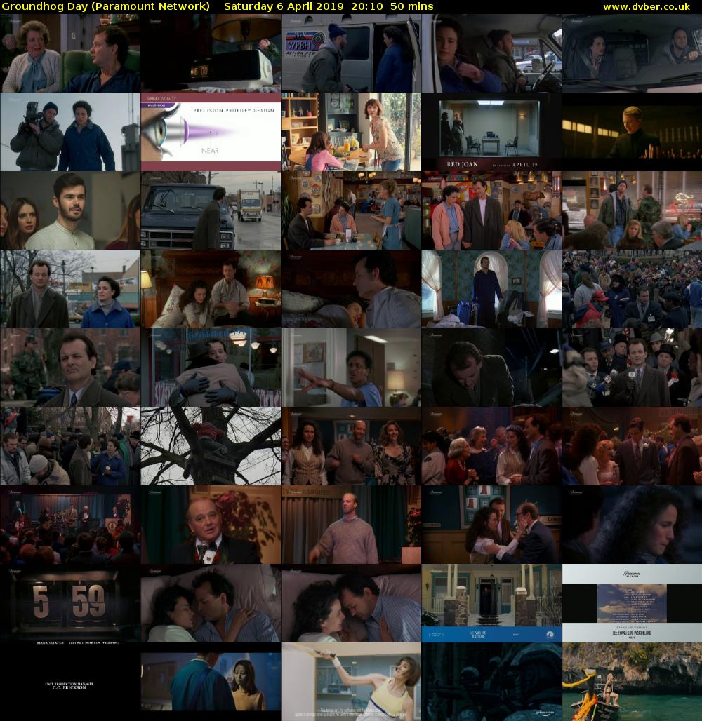 Groundhog Day (Paramount Network) Saturday 6 April 2019 20:10 - 21:00