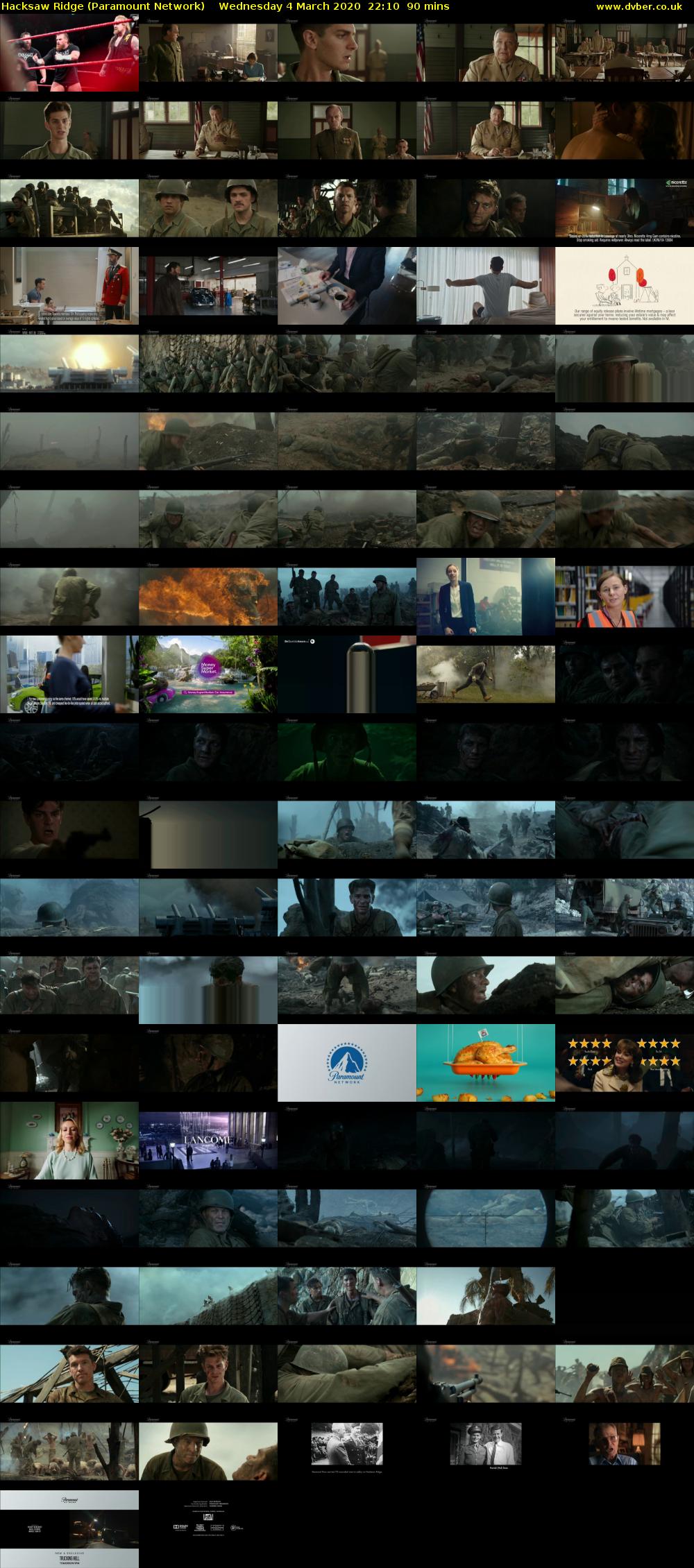 Hacksaw Ridge (Paramount Network) Wednesday 4 March 2020 22:10 - 23:40