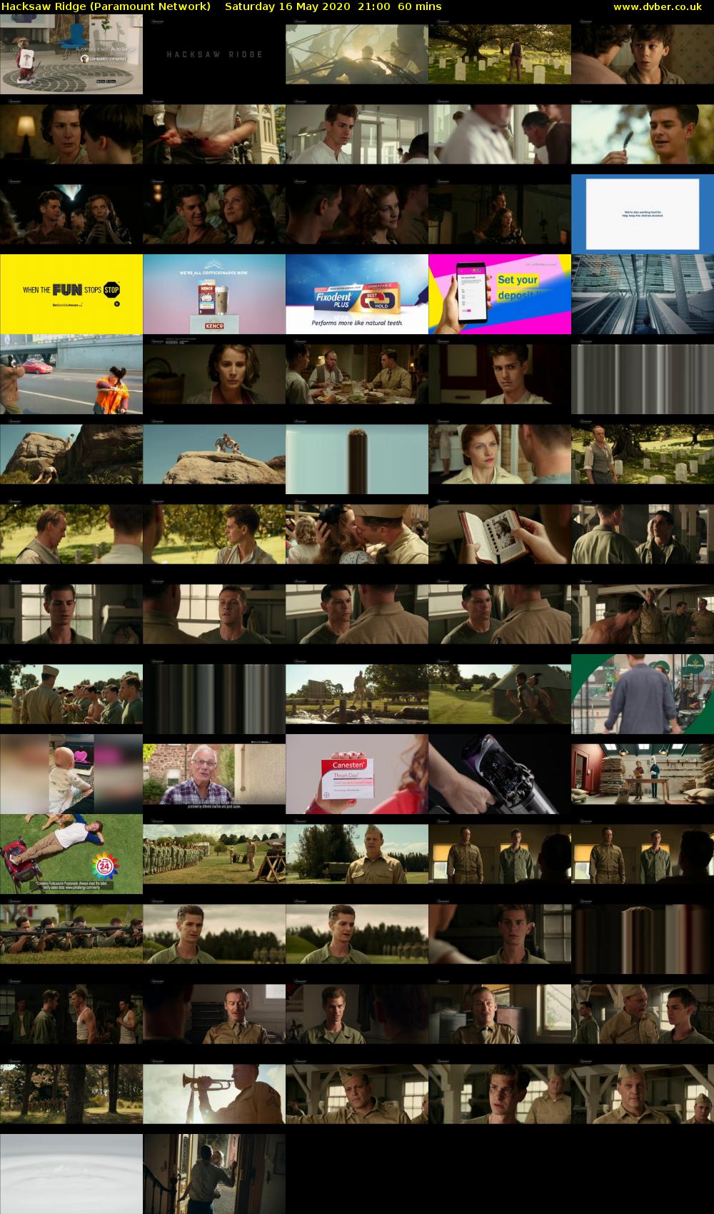 Hacksaw Ridge (Paramount Network) Saturday 16 May 2020 21:00 - 22:00