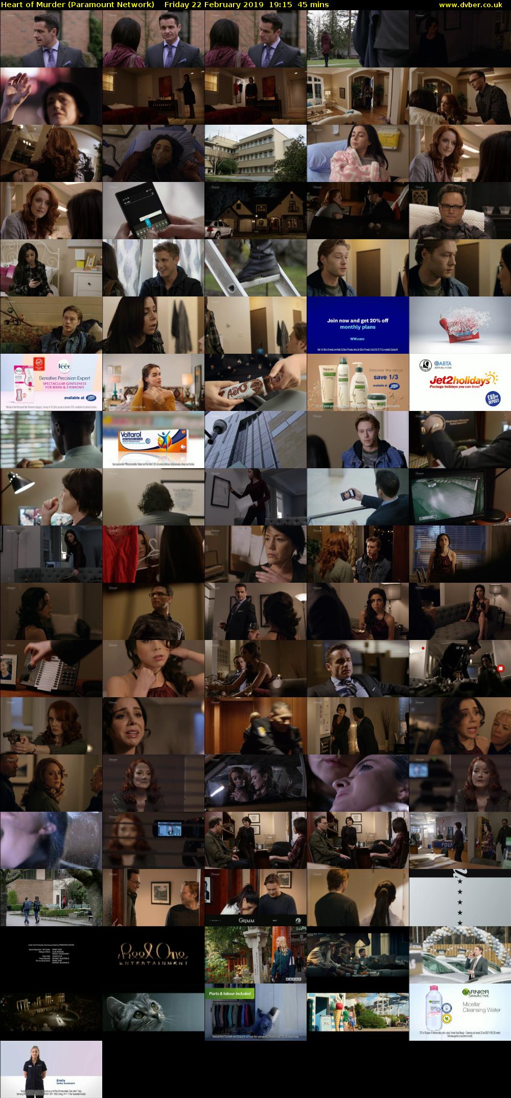 Heart of Murder (Paramount Network) Friday 22 February 2019 19:15 - 20:00