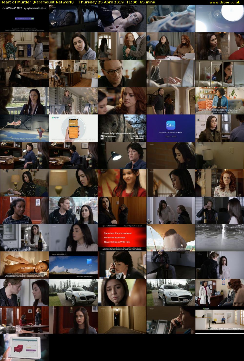 Heart of Murder (Paramount Network) Thursday 25 April 2019 11:00 - 12:05