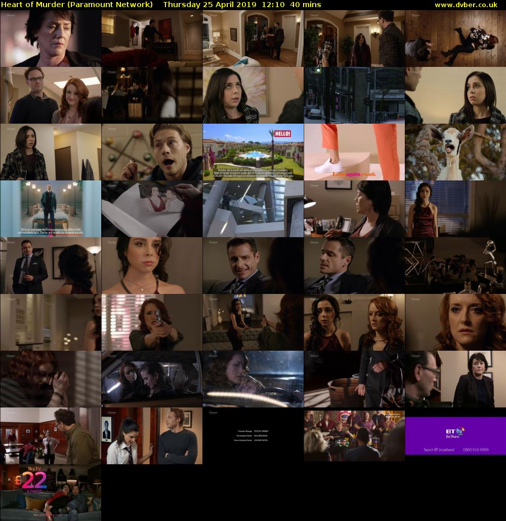 Heart of Murder (Paramount Network) Thursday 25 April 2019 12:10 - 12:50