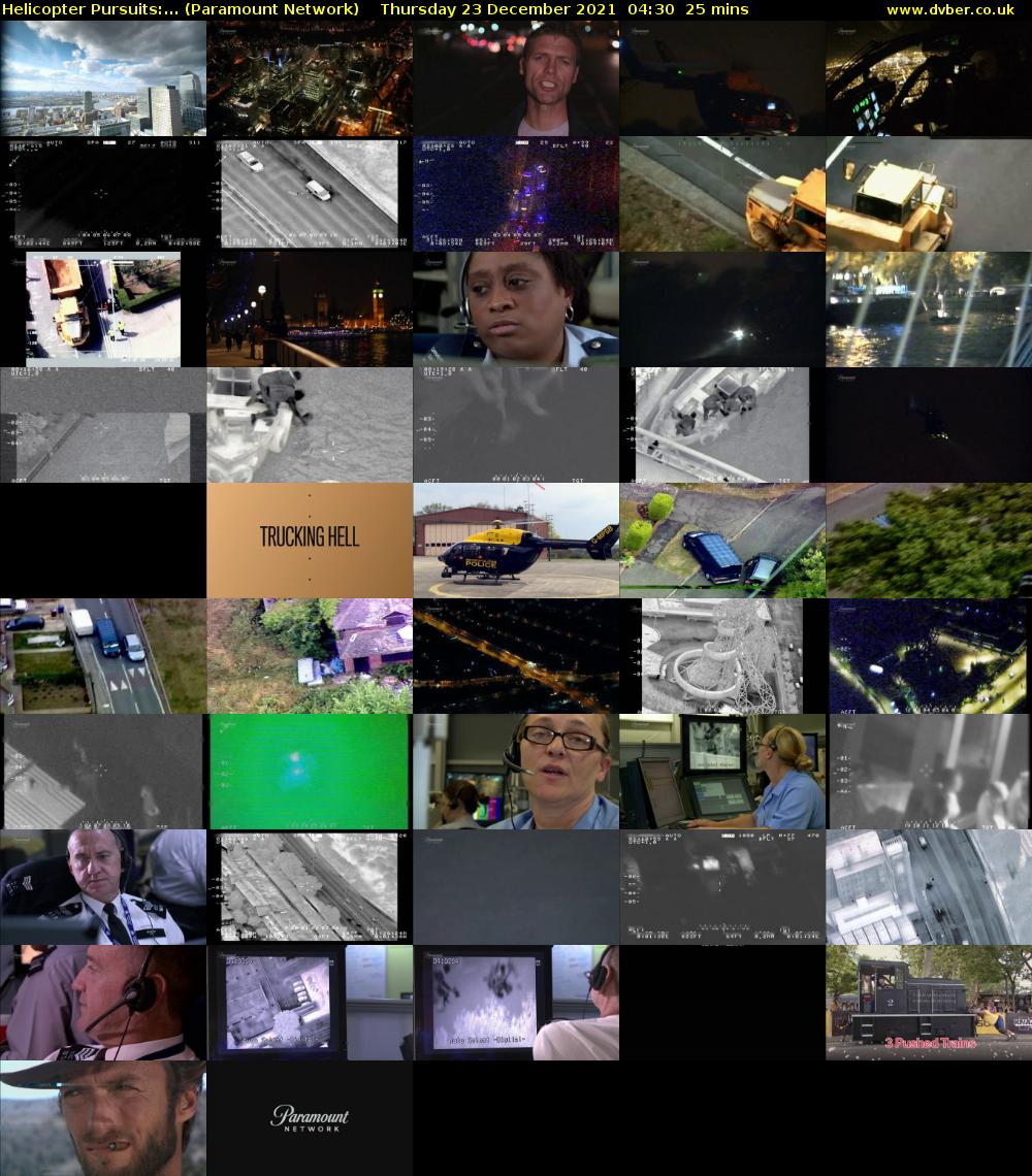 Helicopter Pursuits:... (Paramount Network) Thursday 23 December 2021 04:30 - 04:55