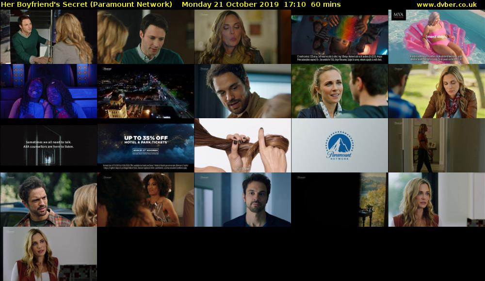 Her Boyfriend's Secret (Paramount Network) Monday 21 October 2019 17:10 - 18:10