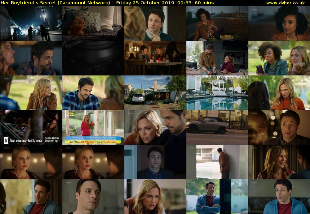 Her Boyfriend's Secret (Paramount Network) Friday 25 October 2019 09:55 - 10:55