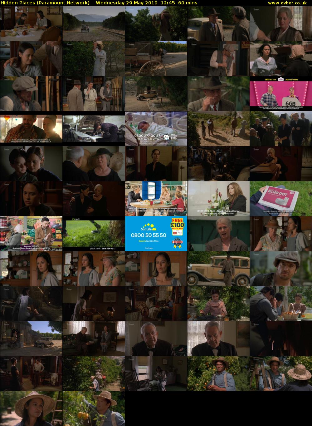 Hidden Places (Paramount Network) Wednesday 29 May 2019 12:45 - 13:45