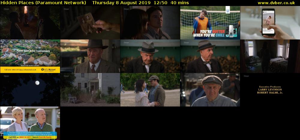 Hidden Places (Paramount Network) Thursday 8 August 2019 12:50 - 13:30