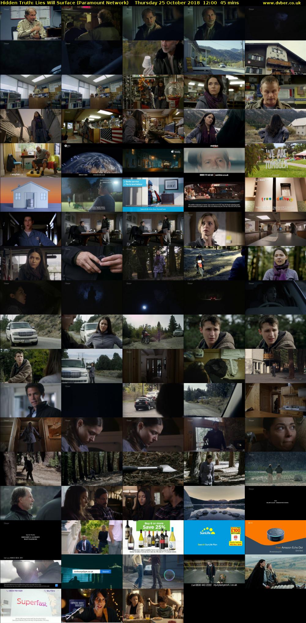 Hidden Truth: Lies Will Surface (Paramount Network) Thursday 25 October 2018 12:00 - 12:45