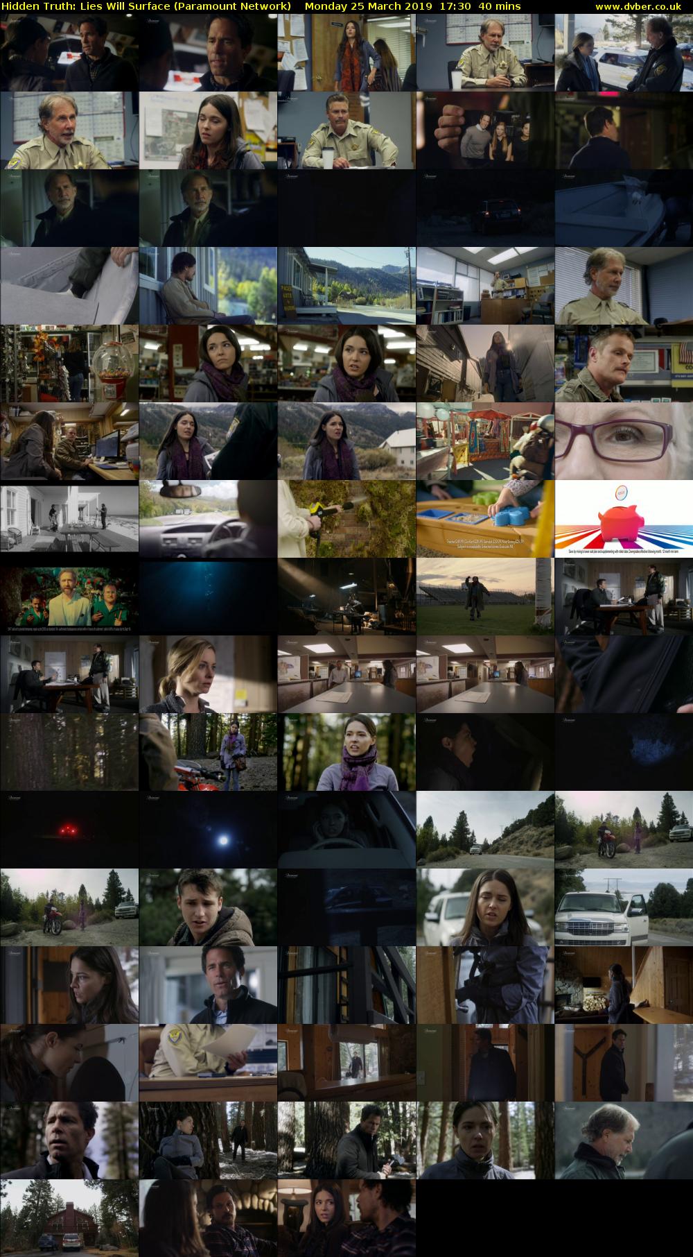 Hidden Truth: Lies Will Surface (Paramount Network) Monday 25 March 2019 17:30 - 18:10