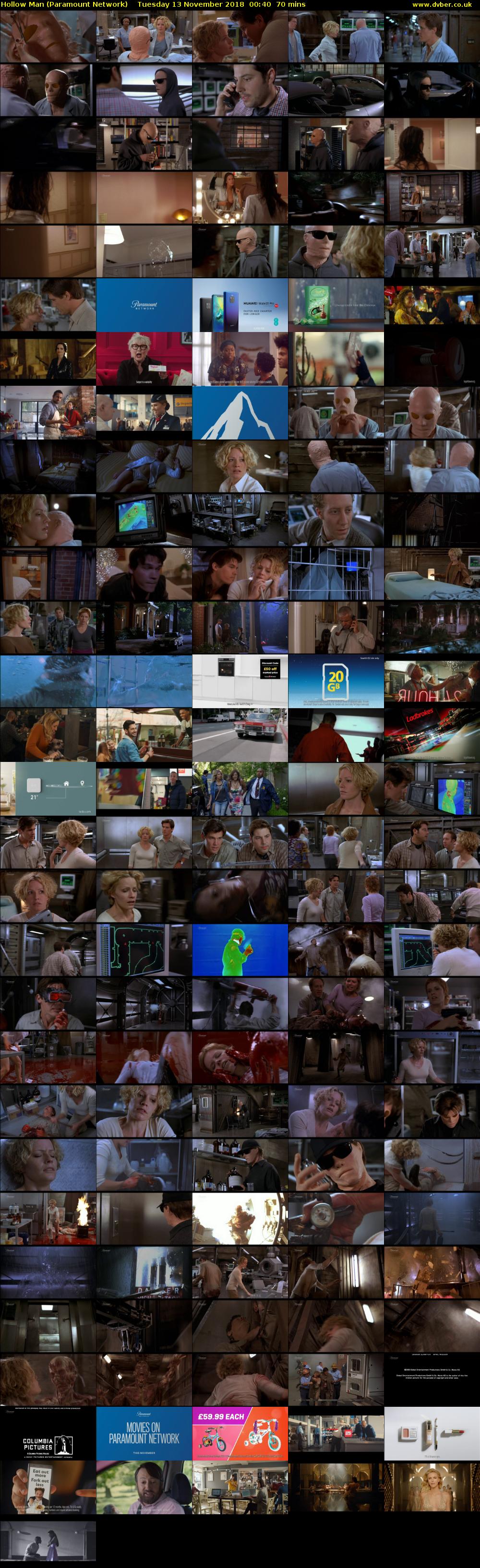 Hollow Man (Paramount Network) Tuesday 13 November 2018 00:40 - 01:50