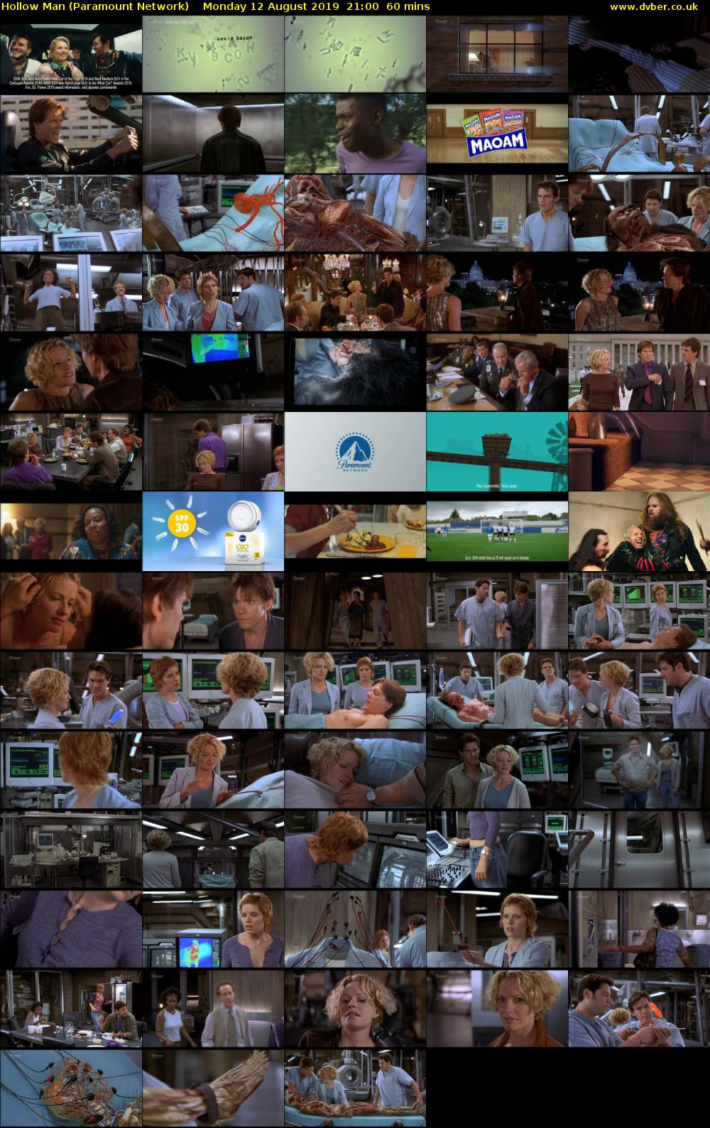 Hollow Man (Paramount Network) Monday 12 August 2019 21:00 - 22:00