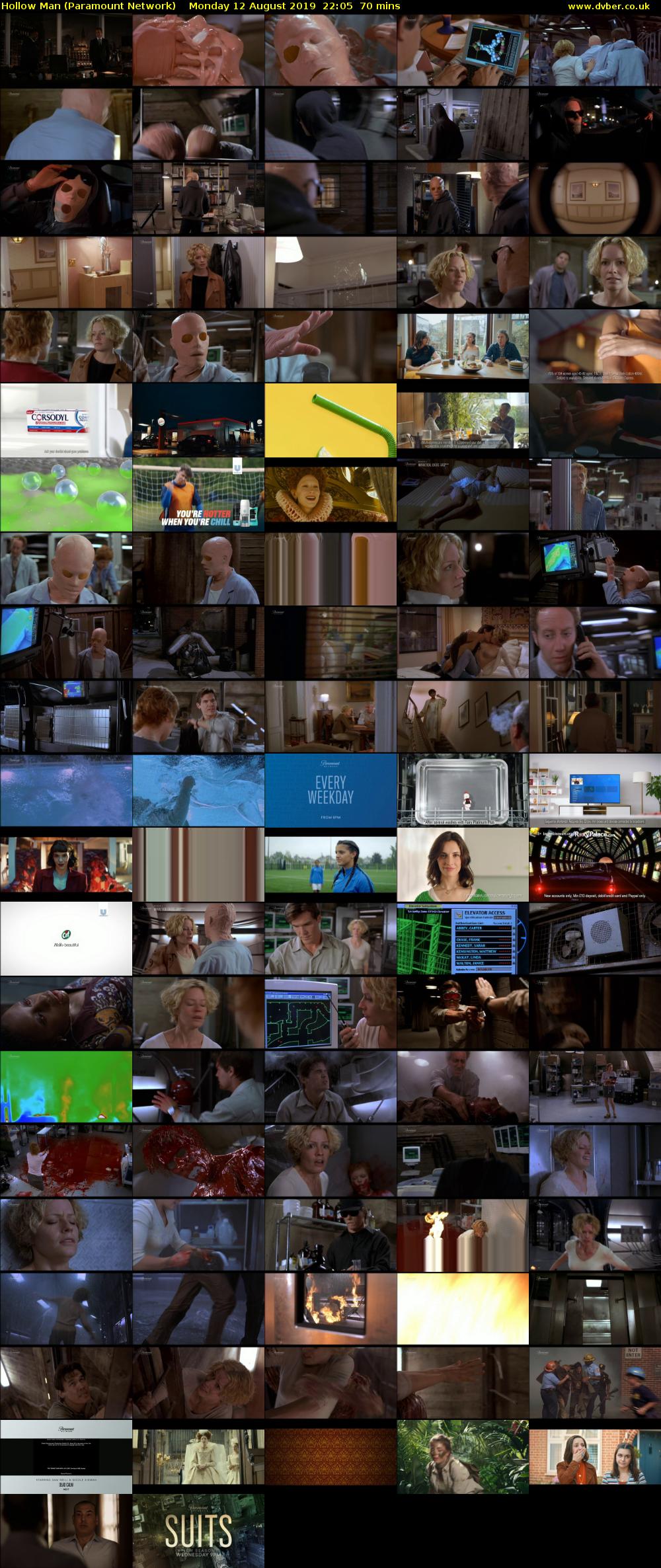 Hollow Man (Paramount Network) Monday 12 August 2019 22:05 - 23:15