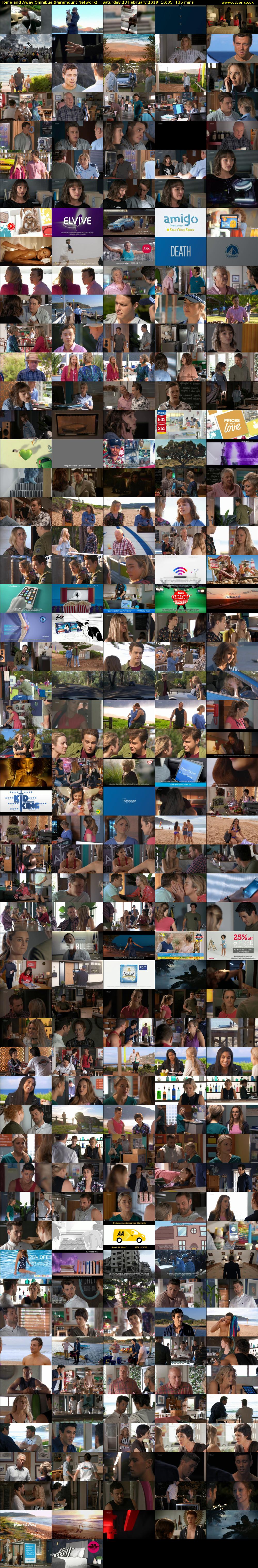 Home and Away Omnibus (Paramount Network) Saturday 23 February 2019 10:05 - 12:20