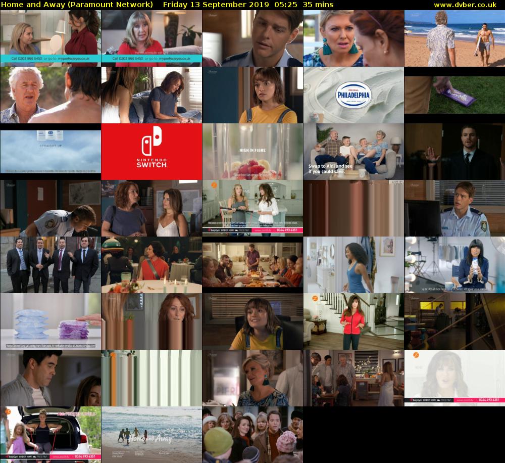 Home and Away (Paramount Network) Friday 13 September 2019 05:25 - 06:00