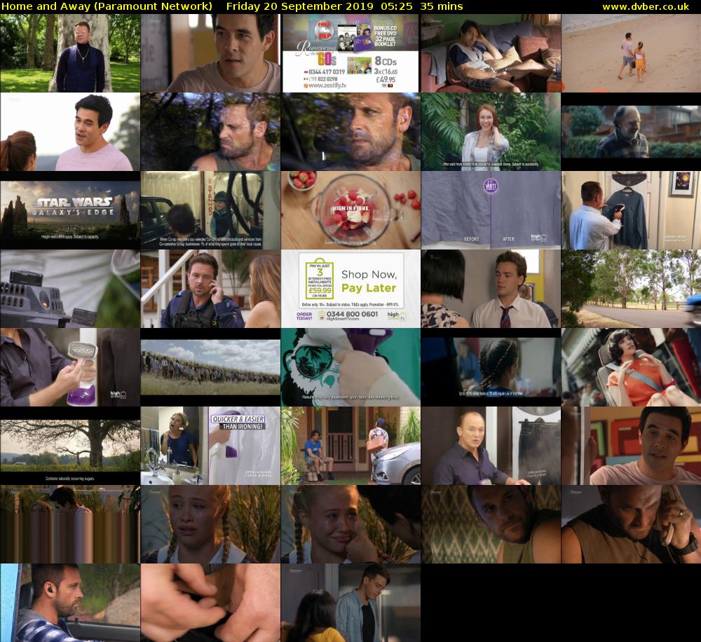 Home and Away (Paramount Network) Friday 20 September 2019 05:25 - 06:00