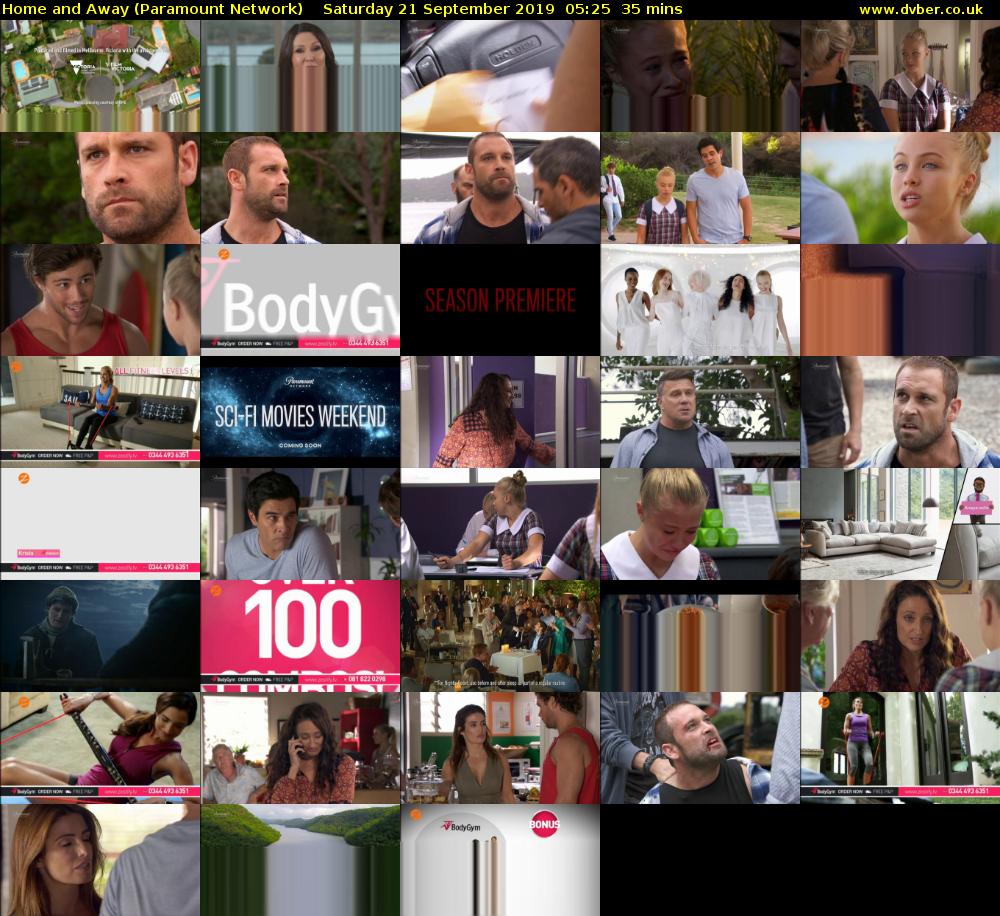 Home and Away (Paramount Network) Saturday 21 September 2019 05:25 - 06:00